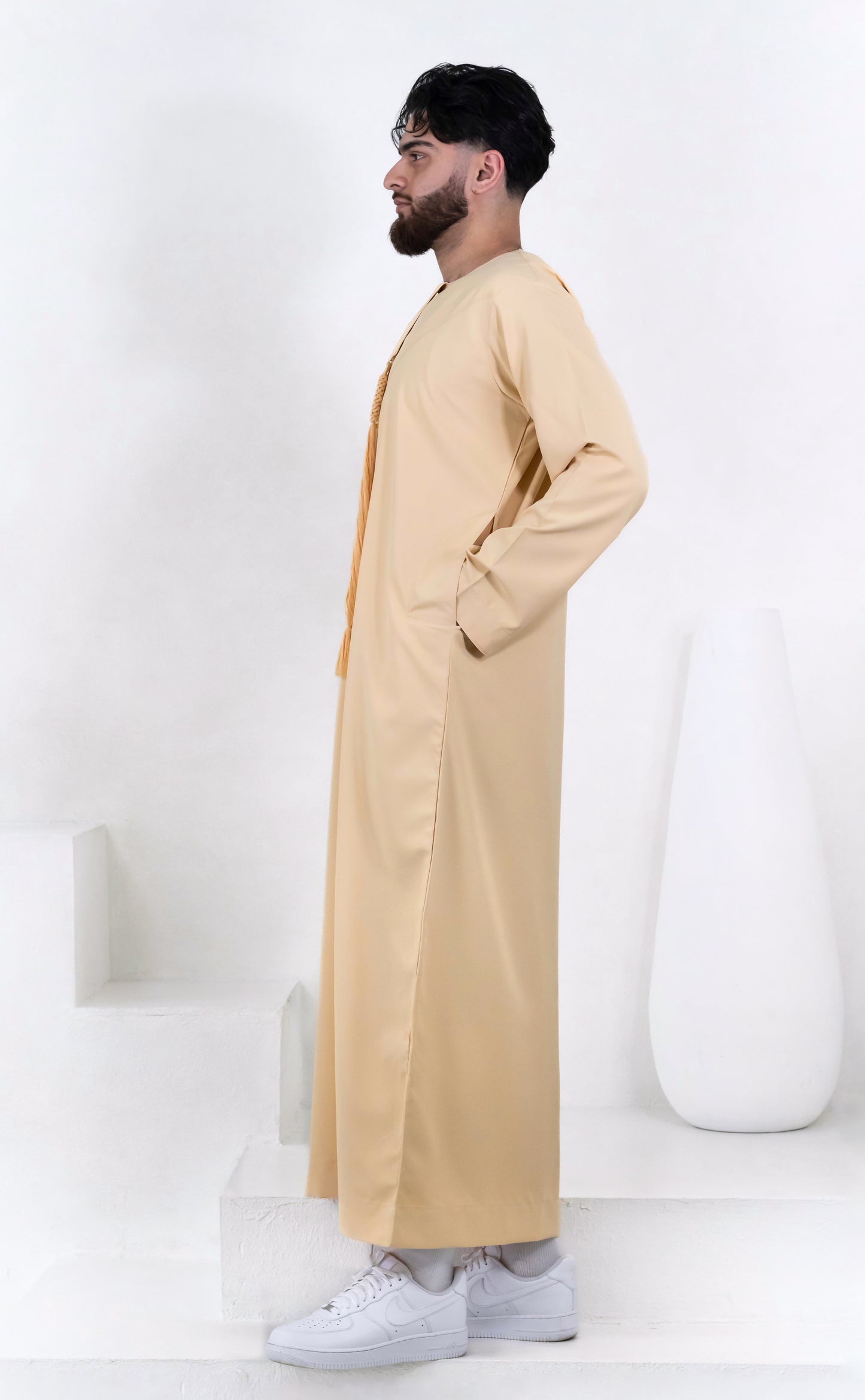 Premium Emirati Thobe: Sand