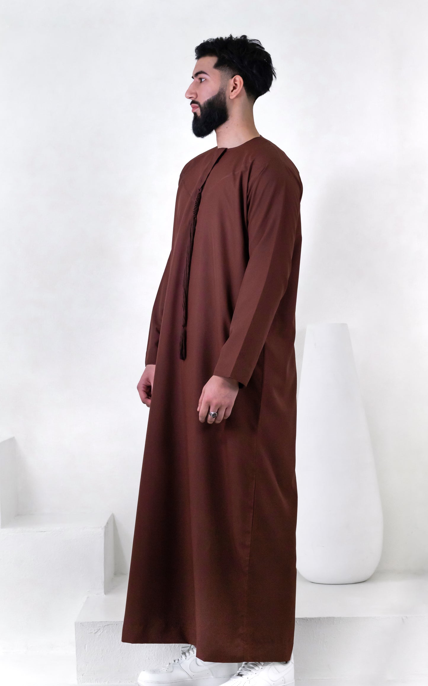 Premium Emirati Thobe: Rust