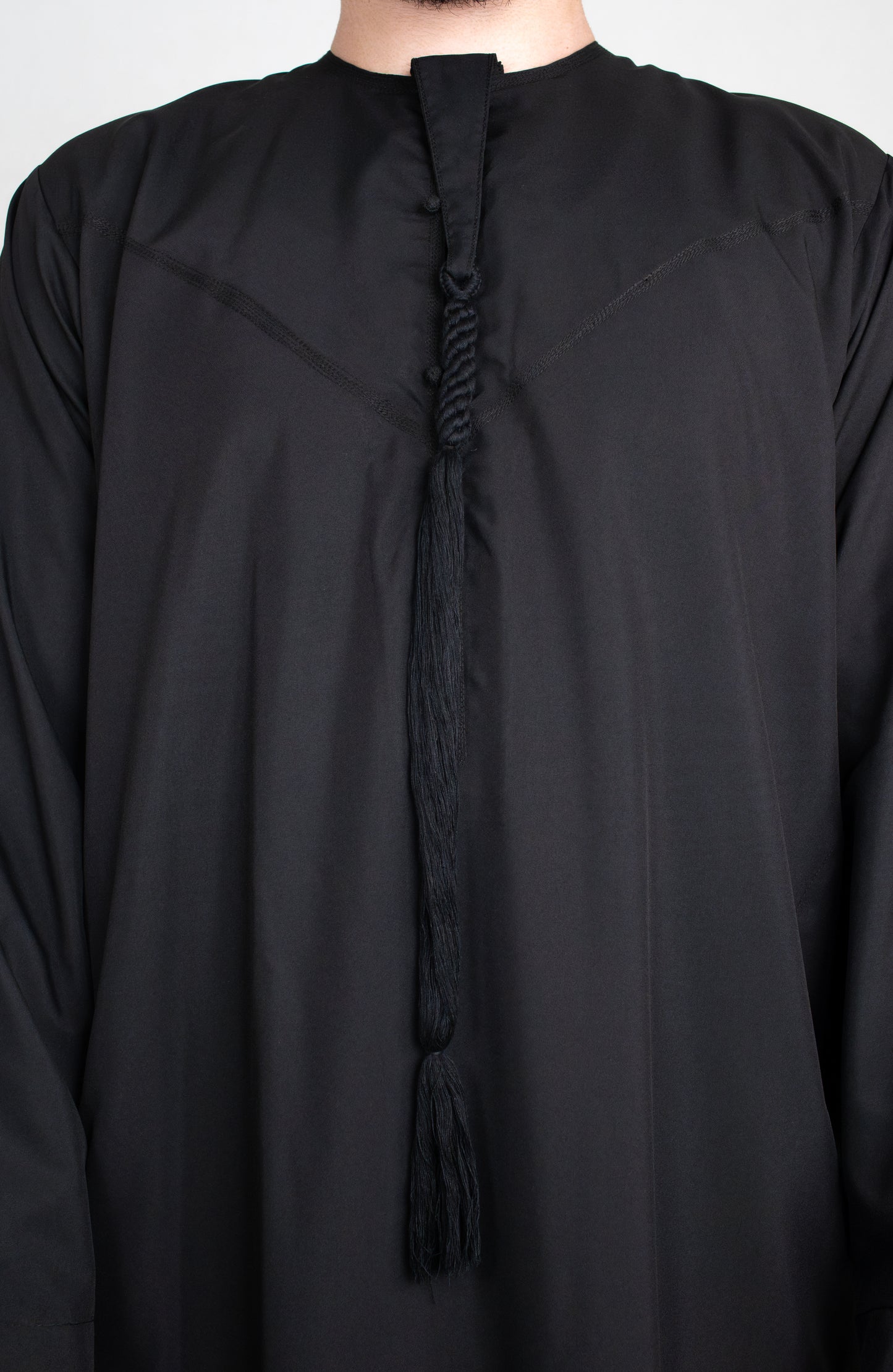 Premium Emirati Thobe: Black