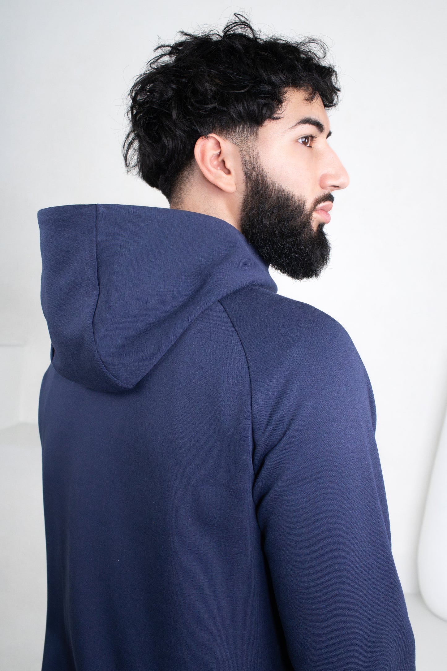 Elite Fleece Thobe: Navy