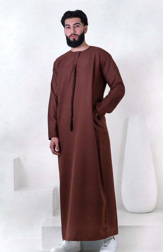 Premium Emirati Thobe: Rust