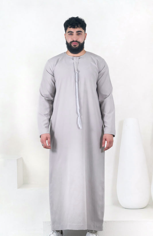 Premium Emirati Thobe: Taupe